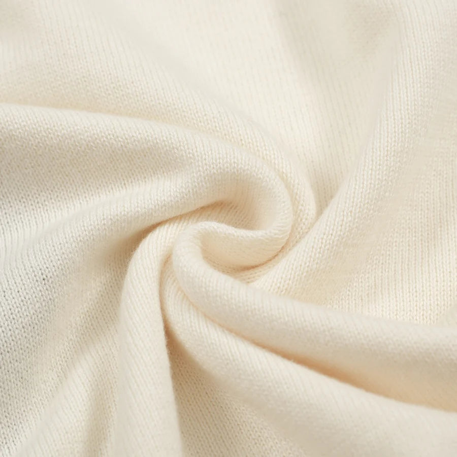 Diamond Path V-Neck Knit Polo