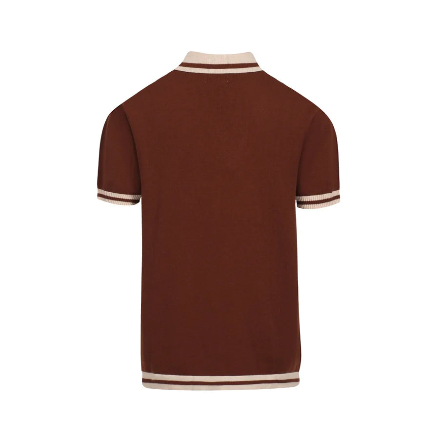 Amberline V-Neck Knit Polo