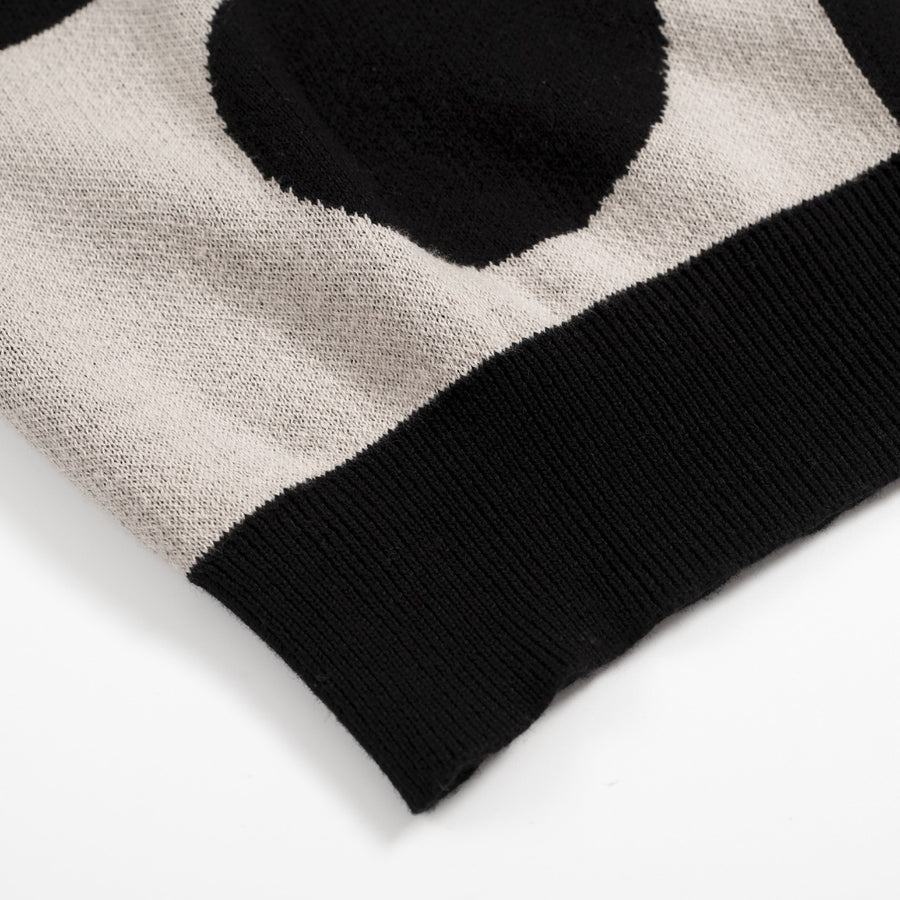 Mono Orbit V-Neck Knit Polo