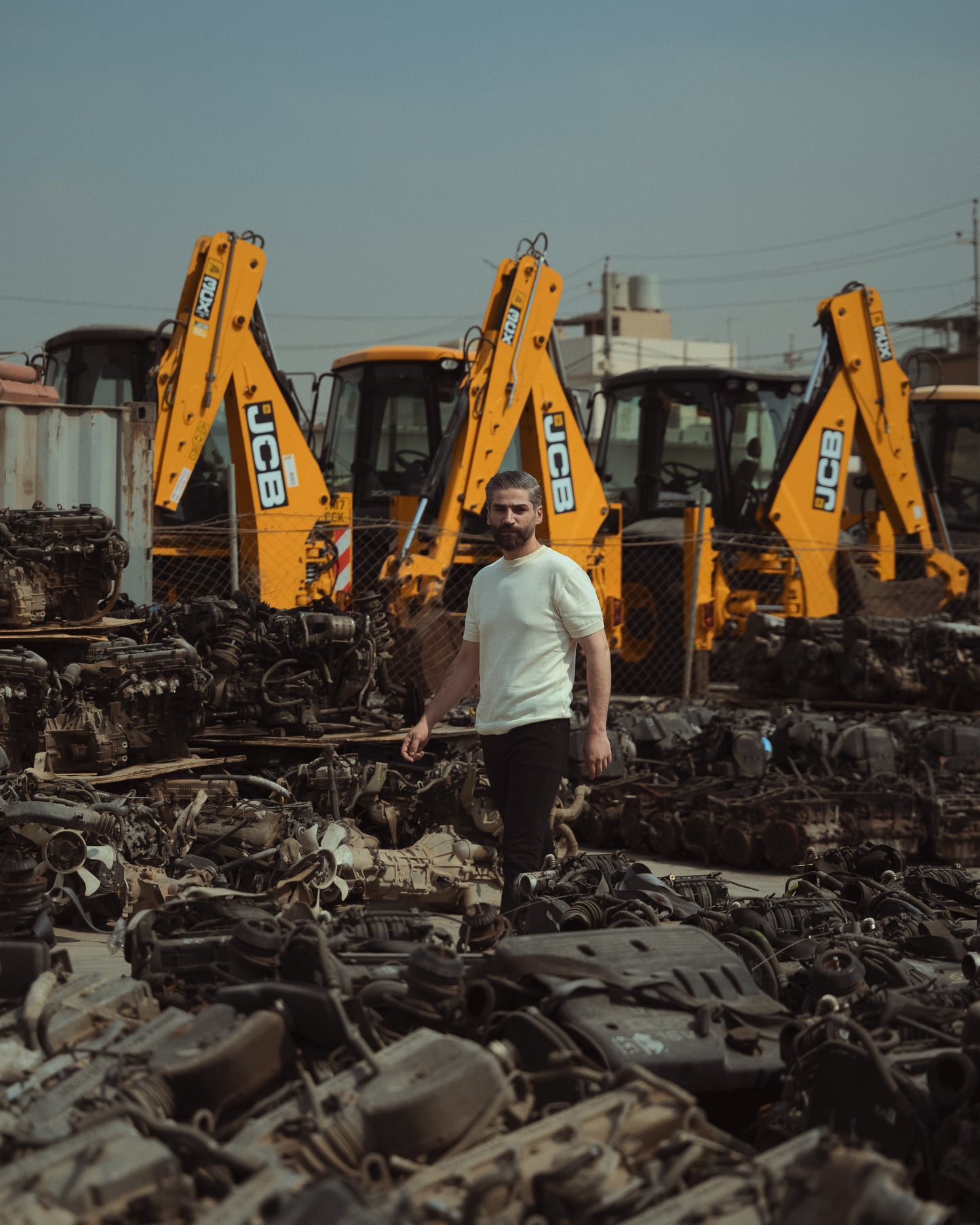 Ecru Crewneck Knit Shirt