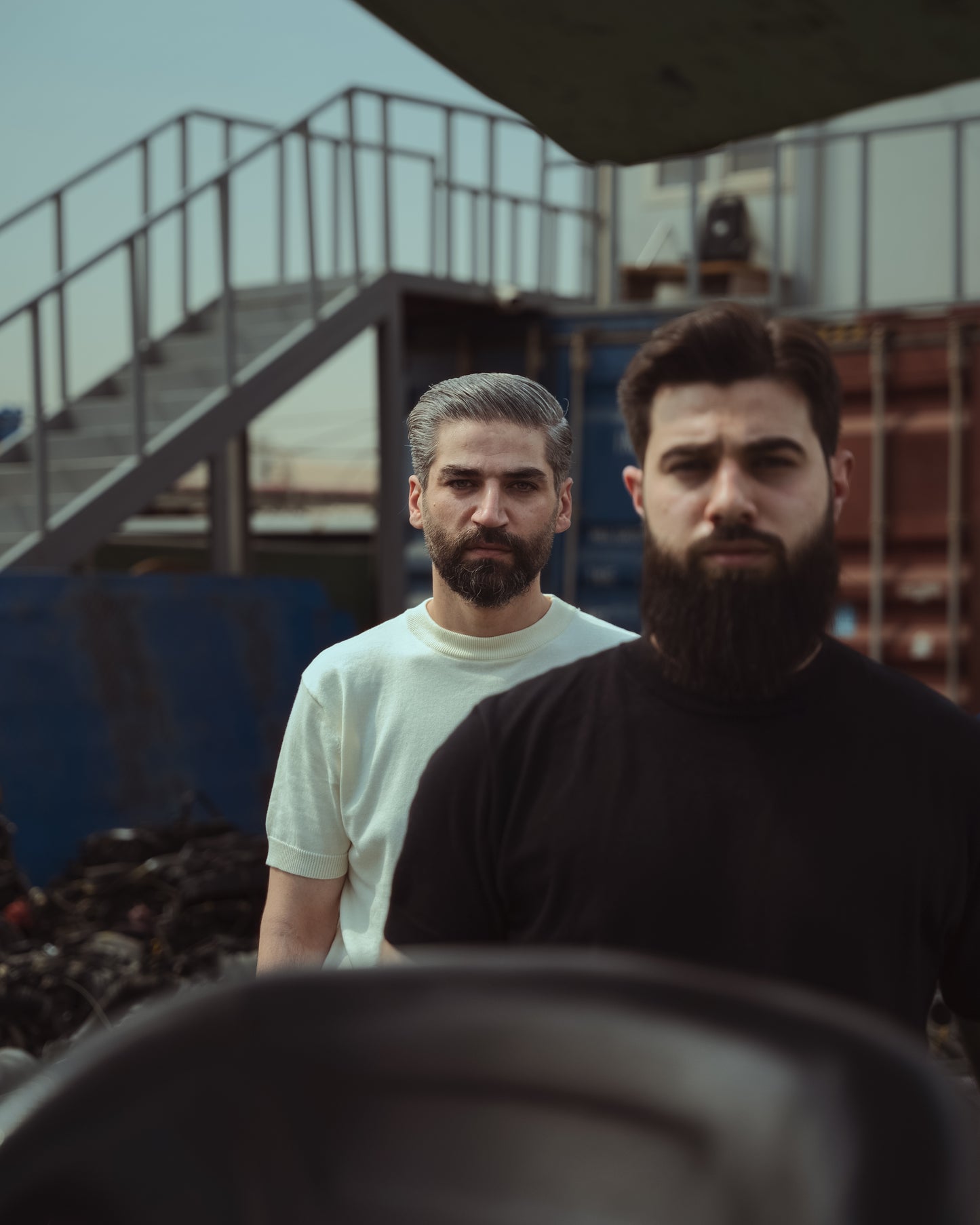 Ecru Crewneck Knit Shirt